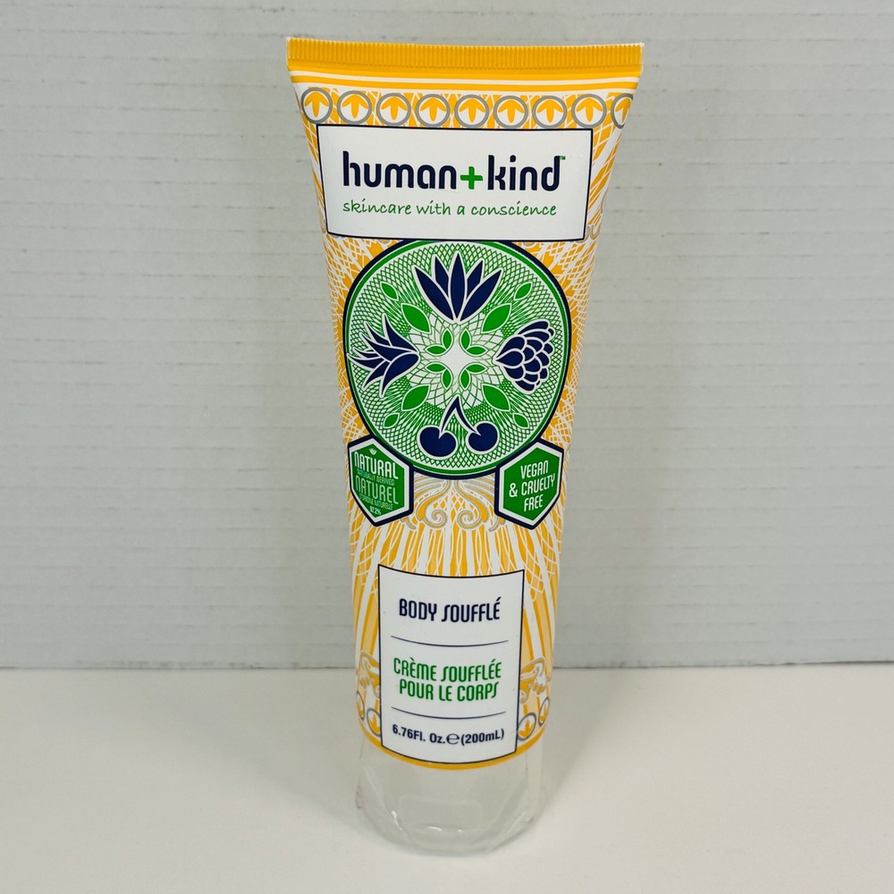 Human+Kind Body Souffle 2-in-1 Light Fluffy Moisturizer 6.76oz 200mL New